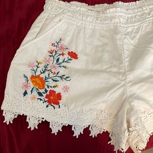 Womens flower shorts